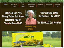 Tablet Screenshot of bionicgolfpro.com